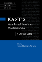 book Kant's Metaphysical Foundations of Natural Science: A Critical Guide