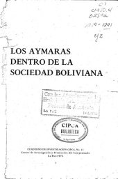 book Los aymaras dentro de la sociedad boliviana