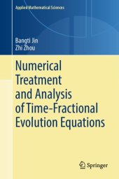 book Numerical Treatment and Analysis of Time-Fractional Evolution Equations