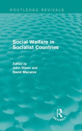 book Social Welfare in Socialist Countries