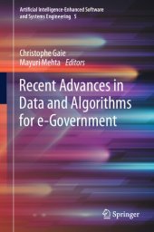 book Recent Advances in Data and Algorithms for e-Government