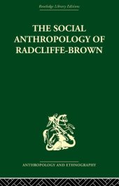 book The Social Anthropology of Radcliffe-Brown