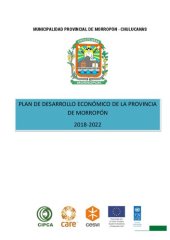 book Plan de desarrollo económico de la provincia de Morropón (Piura) 2018-2022