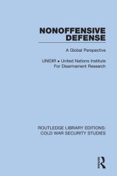 book Nonoffensive Defense: A Global Perspective