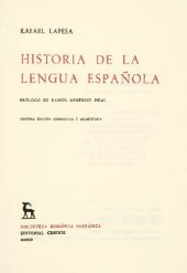 book Historia de la lengua española