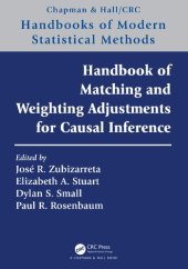 book Handbook of Matching and Weighting Adjustments for Causal Inference