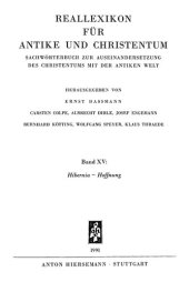 book Reallexikon für Antike und Christentum 15 : Hibernia – Hoffnung