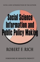 book Social Science Information and Public Policy Making