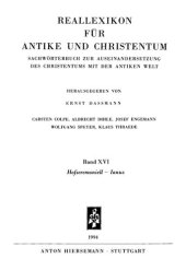 book Reallexikon für Antike und Christentum 16 : Hofzeremoniell – Ianus