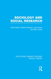 book Sociology and Social Research (RLE Social Theory)