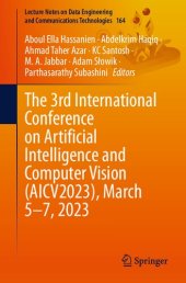 book The 3rd International Conference on Artificial Intelligence and Computer Vision (AICV2023), March 5–7, 2023