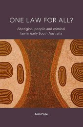 book One Law for All?: Aboriginal People and Criminal Law in Early South Australia