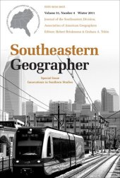 book Southeastern Geographer: Economic Geography in the South, Spring 2011