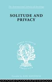 book Solitude and Privacy