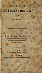 book Saalfelds Kriegsdrangsale seit 1792 bis 1815