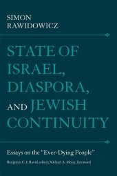 book State of Israel, Diaspora, and Jewish Continuity