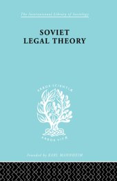 book Soviet Legal Theory