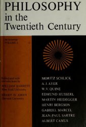 book Philosophy in the Twentieth Century: An Anthology