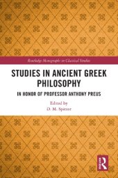 book Studies in Ancient Greek Philosophy: In Honor of Professor Anthony Preus