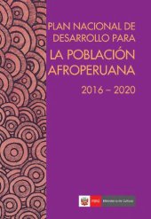 book Plan Nacional de Desarrollo para la población Afroperuana 2016-2020