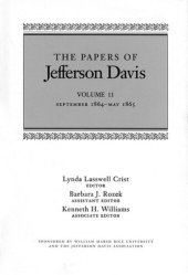 book The Papers of Jefferson Davis