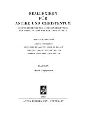 book Reallexikon für Antike und Christentum 25 : Mosaik – Nymphaeum