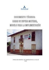 book Documento técnico: Casas de espera materna, modelo para la implementación