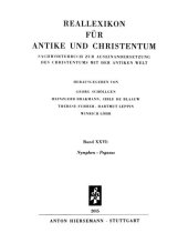 book Reallexikon für Antike und Christentum 26 : Nymphen – Pegasus