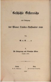 book Die Belagerung und Einnahme Wiens Oktober 1848