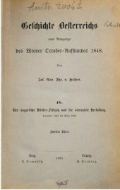 book Der ungarische Winter-Feldzug und die oktroyierte Verfassung. Dezember 1848 bis März 1849