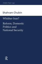 book Wither Iran?: Reform, Domestic Politics and National Security