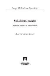 book Sulla biomeccanica. Azione scenica e movimento