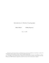 book Introduction to Modern Cryptography