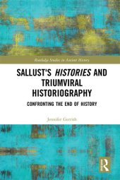 book Sallust's Histories and Triumviral Historiography