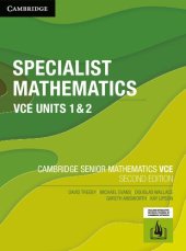 book Cambridge Senior Mathematics VCE: Specialist Mathematics VCE Units 1 & 2