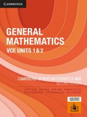 book Cambridge Senior Mathematics VCE: General Mathematics VCE Units 1 & 2