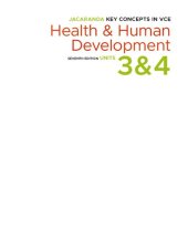 book Jacaranda Key Concepts in VCE Health and Human Development: VCE Units 3 & 4