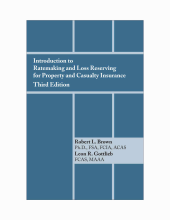 book Introduction to Ratemaking and Loss Reserving for Property and Casualty Insurance