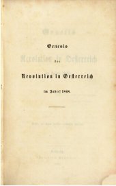 book Genesis der Revolution in Österreich im Jahre 1848