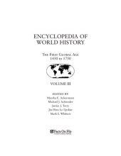 book Encyclopedia of World History: Volume III - The First Global Age 1450 to 1750