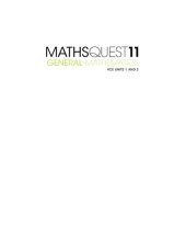 book Maths quest 11 VCE general mathematics units 1 & 2