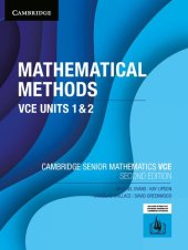 book Cambridge Senior Mathematics: Mathematical Methods VCE Units 1 & 2