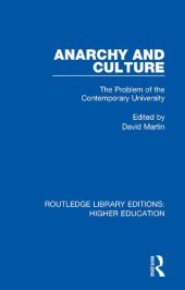 book Anarchy and Culture: The Problem of the Contemporary University