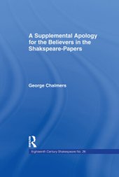 book Supplemental Apology for Believers in Shakespeare Papers