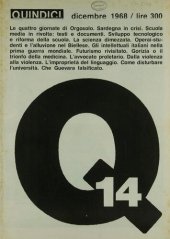 book Quindici. Numero 14 (dicembre 1968)