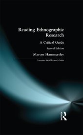 book Reading Ethnographic Research: A Critical Guide (Longman Social Research Series)