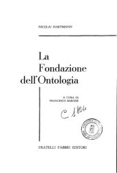 book La fondazione dell'ontologia