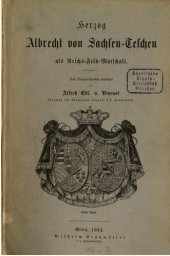 book Herzog Albrecht von Sachsen-Teschen als Reichs-Feld-Marschall