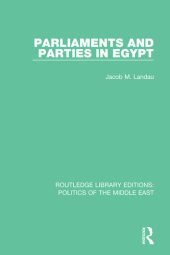 book Parliaments and Parties in Egypt