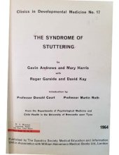 book The Syndrome of Stuttering